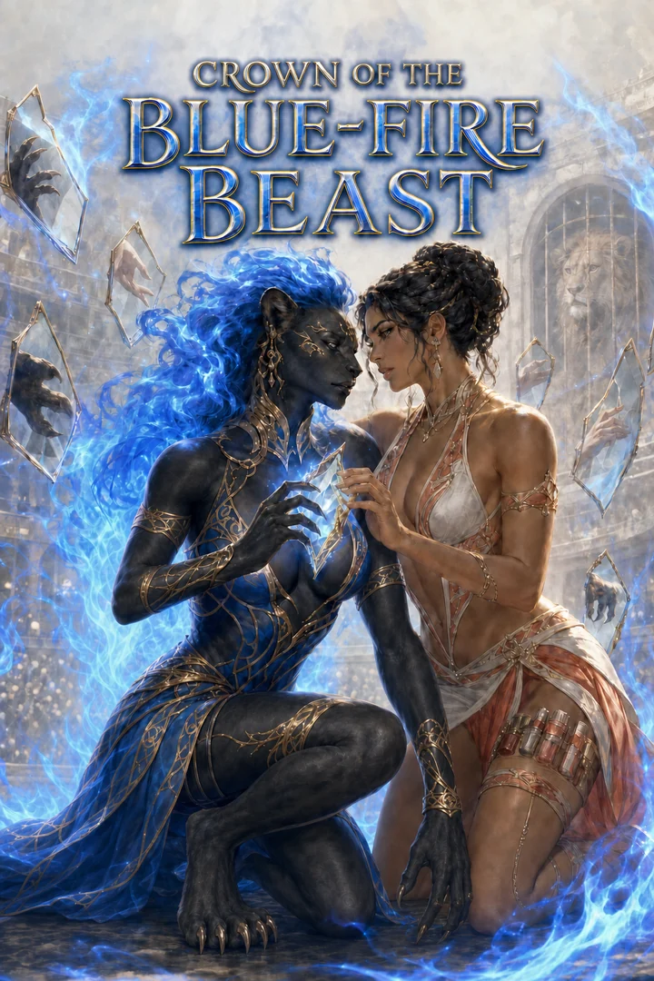 CROWN OF THE BLUE-FIRE BEAST Cover
